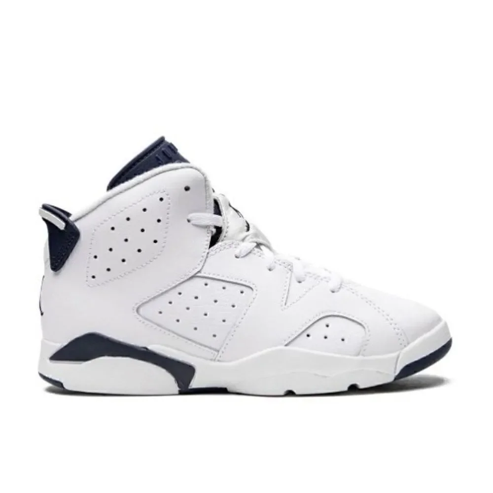 Nike AIR JORDAN 6 MIDNIGHT NAVY PS (PRESCHOOL) 2022 - Picture 5 of 13